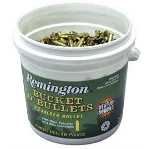 Remington Bucket O' Bullets 22 Golden Bullet 36gr Hp 1400 Rds