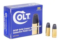 Colt Ammo 9mm 115gr. Solid Copper Hollow Point 20