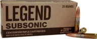 Legend Ammo .300 Aac 200gr. Solid Subsonic 20 Rounds