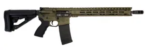 Diamondback - DB15, 223/5.56, 16" Barrel, 15" M-LOK Rail, Collapsible Stock, Black/OD Green, 30-rd