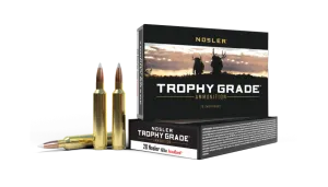 Nosler Trophy Grade 28 Nosler 160 grain AccuBond Rifle Ammo, 20/Box - 60035