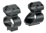 Ironsighter Marlin 336/444/45/70 Aluminum Alloy See-Thru Scope Mount, Black - 710