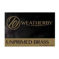 Weatherby .257 Weatherby Mag Unprimed Brass Cartridge Case, 20/box - BRASS257