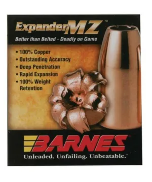 Barnes Bullets Expander MZ .50 300 gr HP Muzzleloader Bullet, 15/pack - 30569