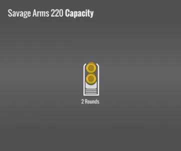Savage Arms 220 Capacity