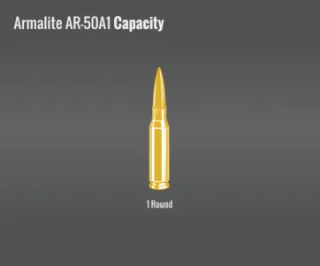 Armalite Ar-50A1 Capacity